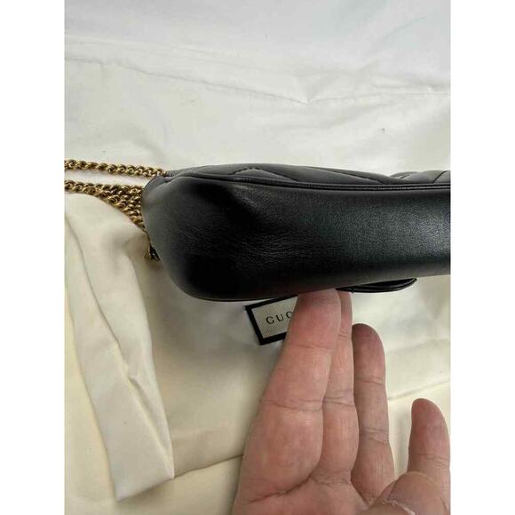 Gucci GG Marmont Matelassé Super Mini Chain Crossbody Bag SPB-TS 351756 - Picture 8 of 15